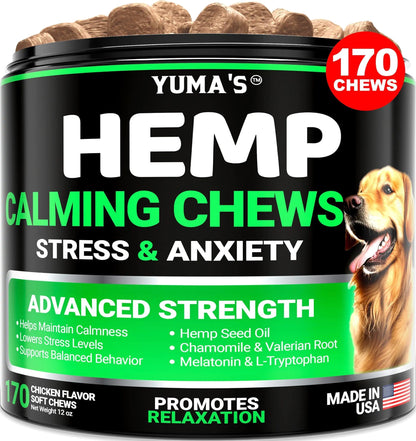 Hemp Dog Chews 170ct - Chicken Flavor